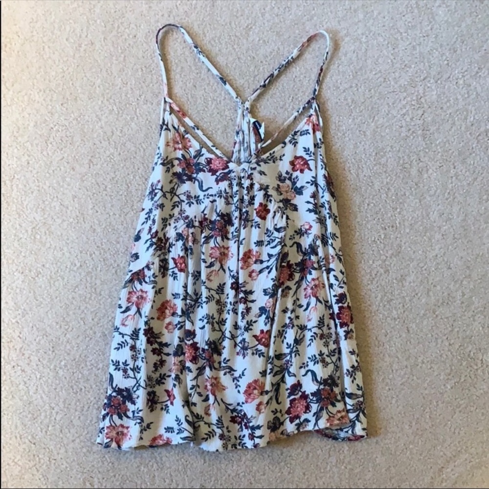 💛Floral American Eagle shirt